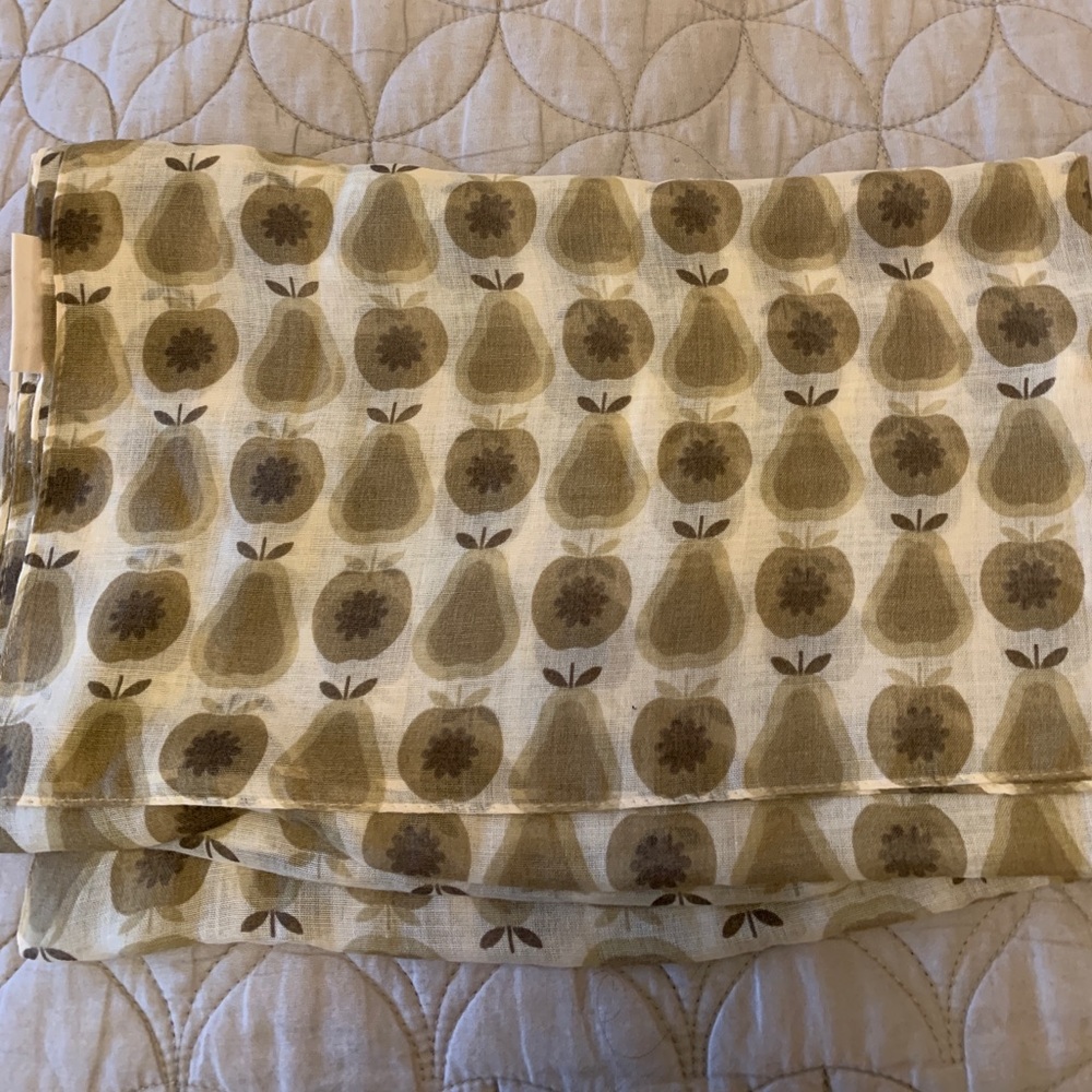 Orla Kiely fruit print gauzy scarf